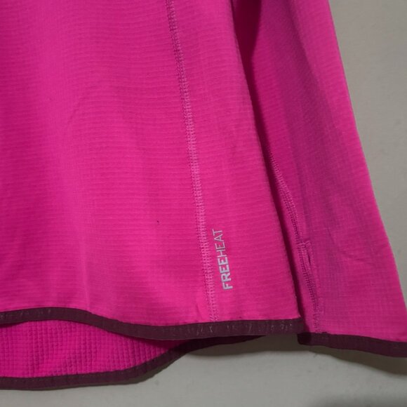 Eddie Bauer Womens Hot Pink Half Zip Pullover Sweatshirt Large - Picture 3 of 5